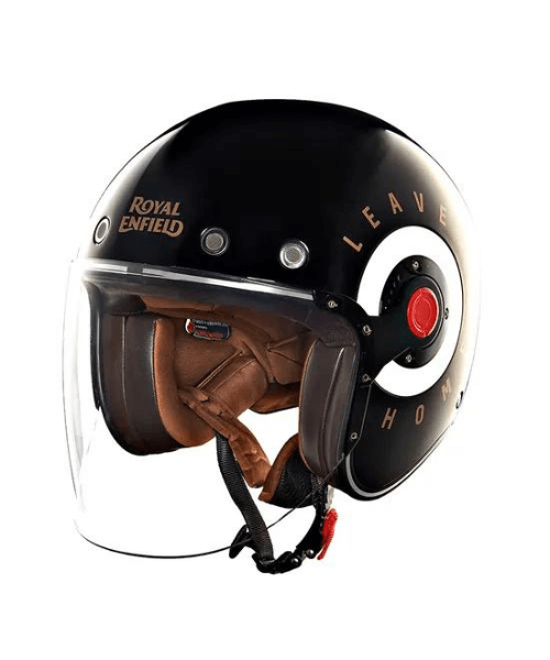 Royal Enfield Spirit Helmet Leave Home - Gloss Black