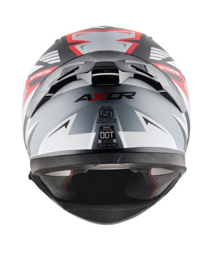 Axor Apex Streak Helmet - Dull Black Red