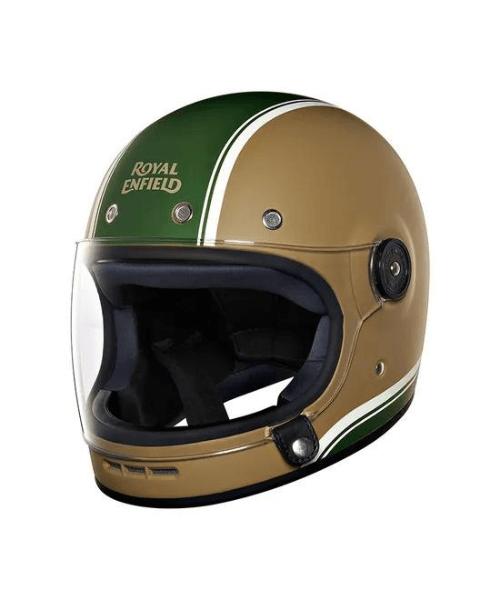 Royal Enfield Drifter V2 Big Stripe Helmet - Matt Desert Storm