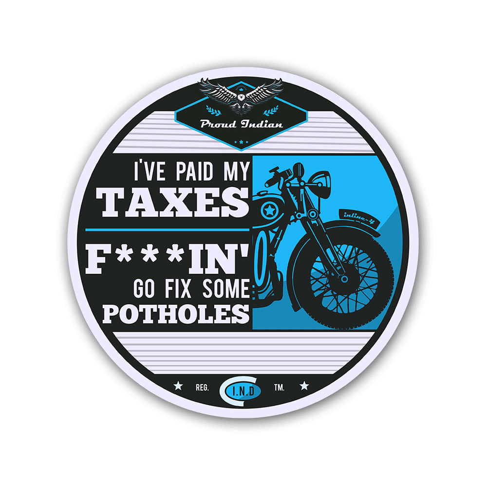 Paid My Taxes Sticker