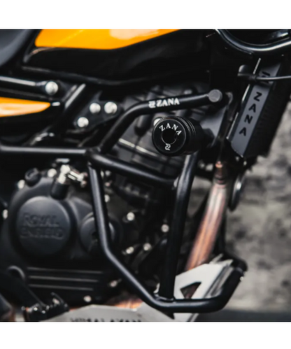 Zana Crash Guard for Himalayan 450 with Slider Black Texture Mild Steel Type-1 - ZI-8433