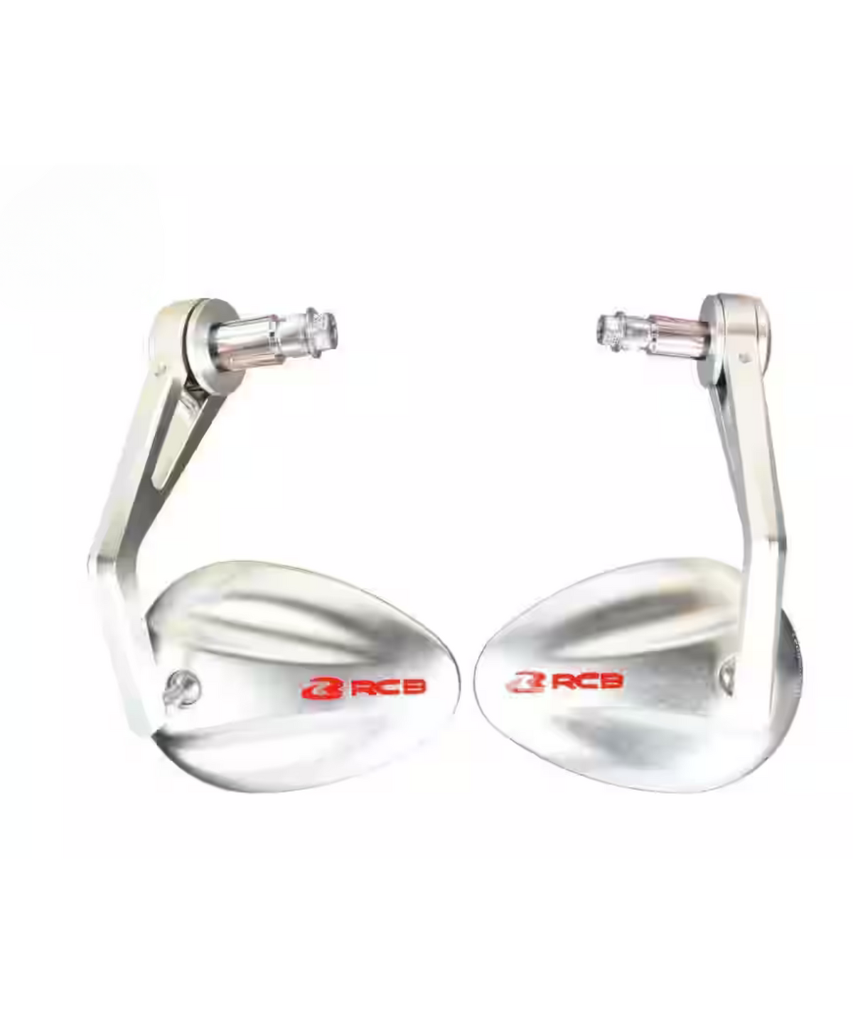 RCB S5 Alloy Side Mirror Bar-End (Pair) Silver - 01MR003S - RCB