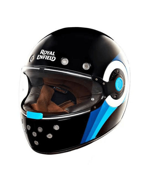 Royal Enfield FF NH44 Lite Gloss Blue Waves - Gloss Black & Blue