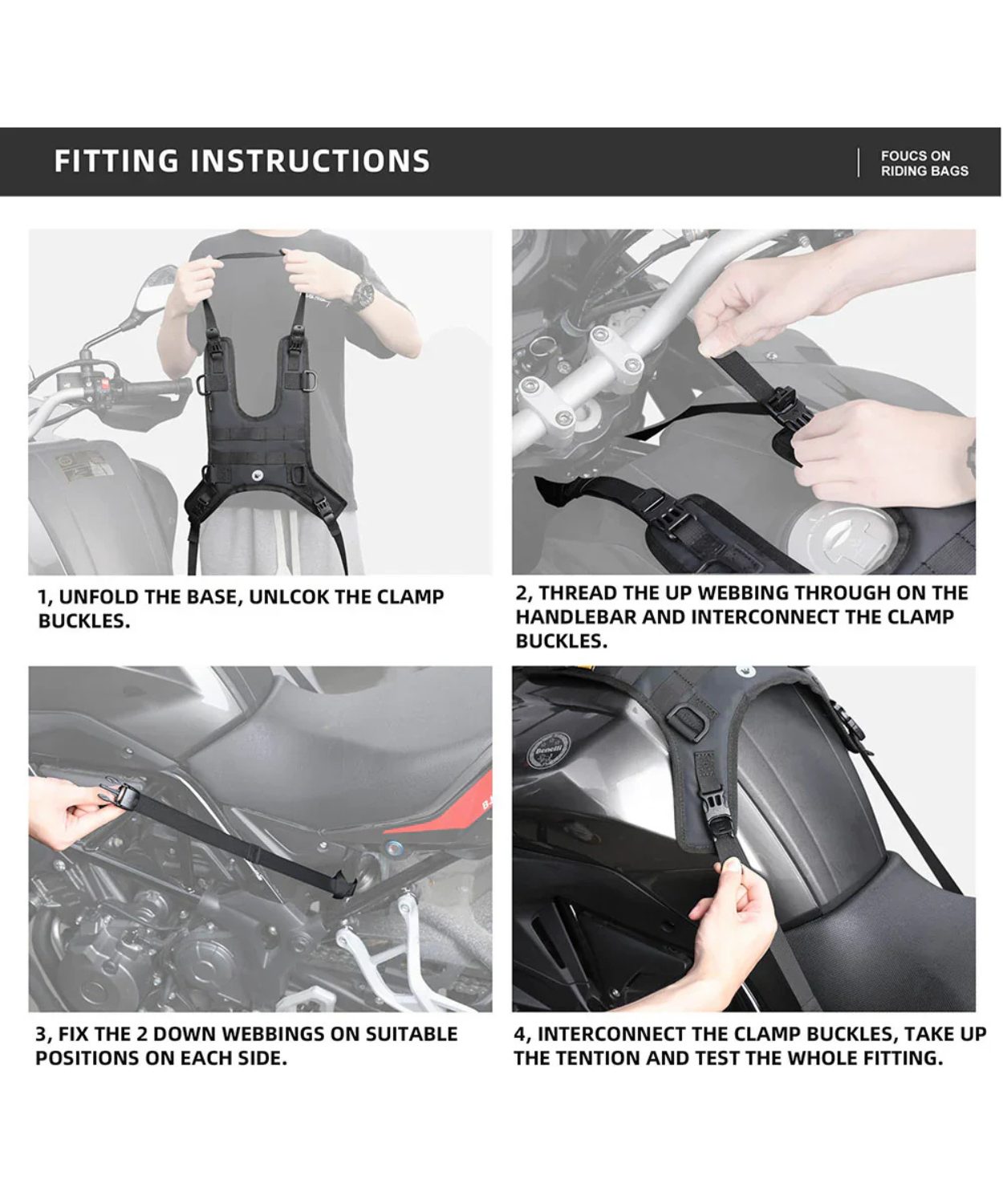 Rhinowalk Mounting Base for Tank Bag - MT001A