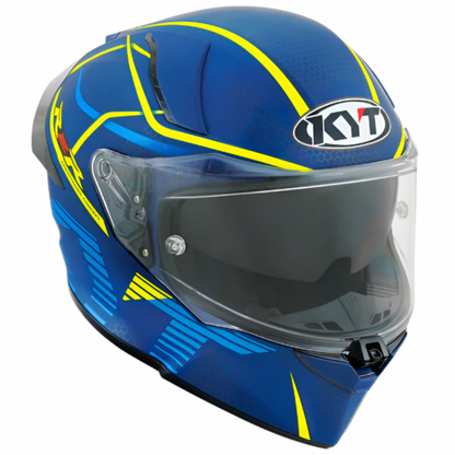 KYT R2R Pro Concept Helmet - Matt Blue Yellow