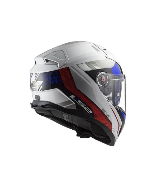 LS2 FF811 Vector II Stylus Helmet - White Fluro Red