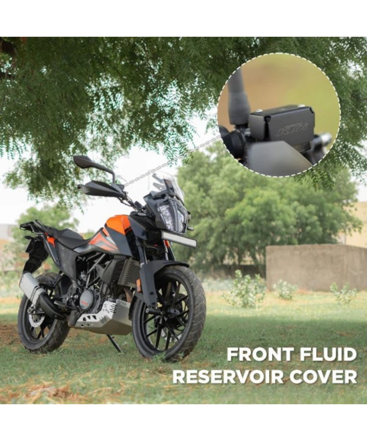 Zana KTM ADV 250 (2025) Front Fluid Reservoir Cover Black Paint - ZI-8193 - Zana