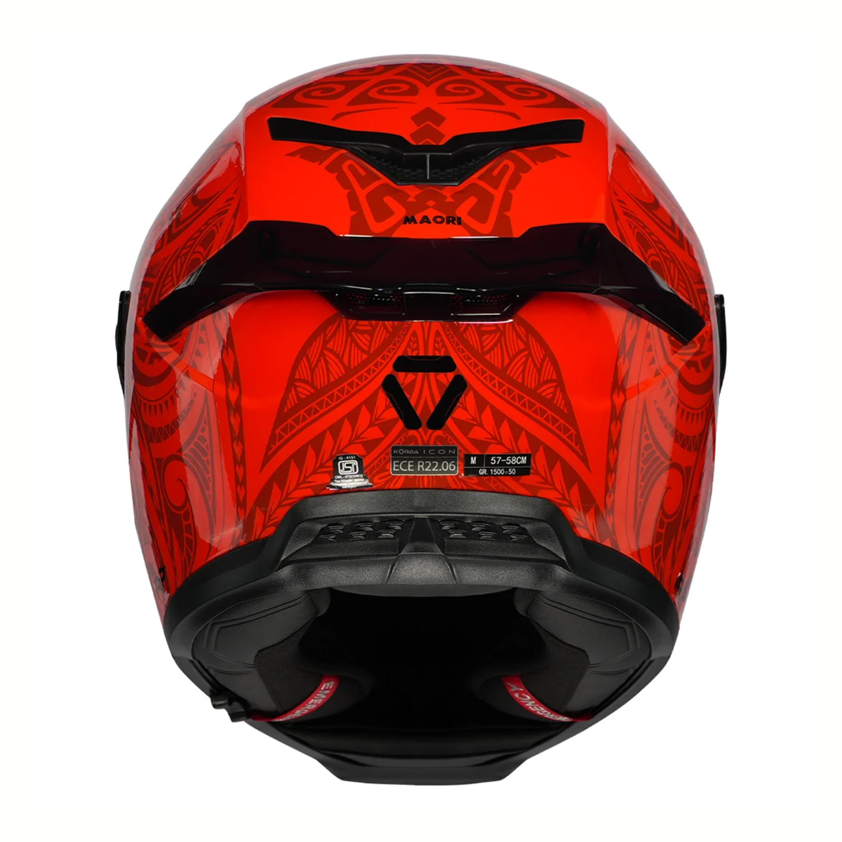 Korda Icon Maori Helmet - Gloss Red