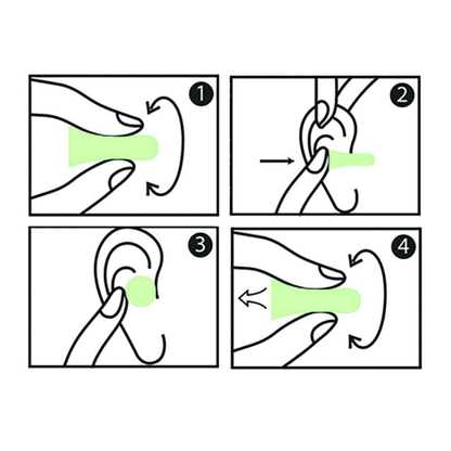 Noise Reduction Earplugs - Green