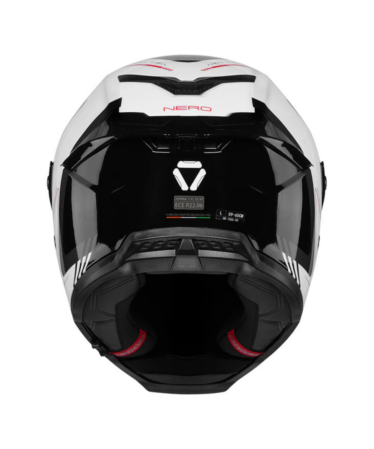 Korda Icon Nero Helmet - Gloss White Red - Korda