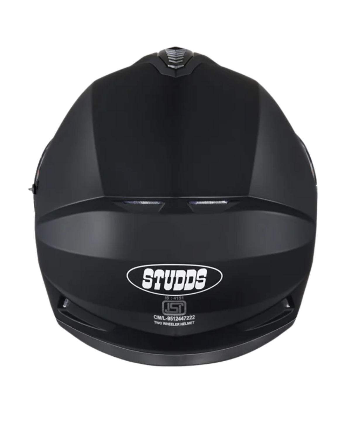 Studds Drifter Solid Helmet - Matt Black - Studds