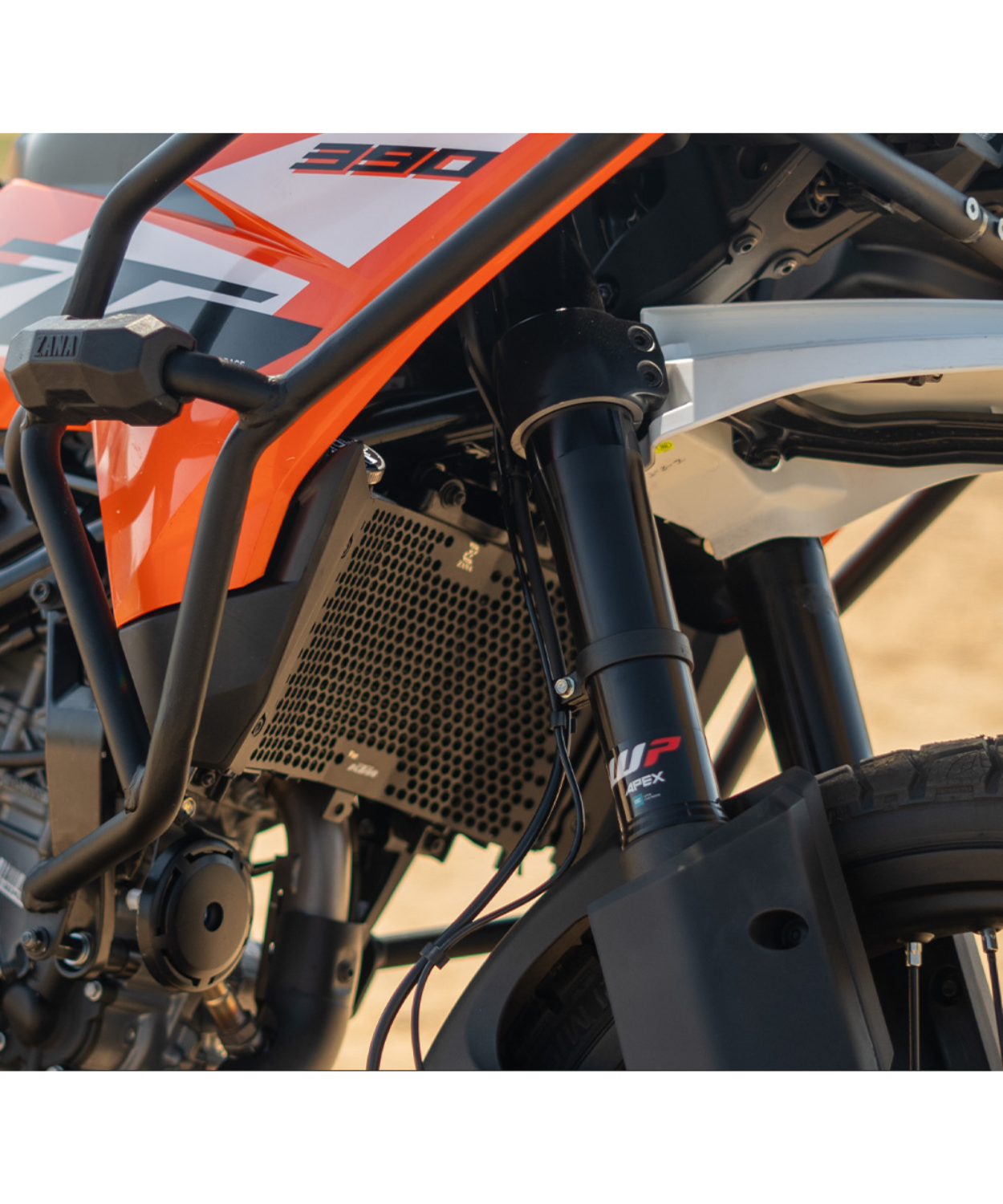 Zana Radiator Gurad Honeycomb Black for KTM ADV 390 2025 - ZI-8566