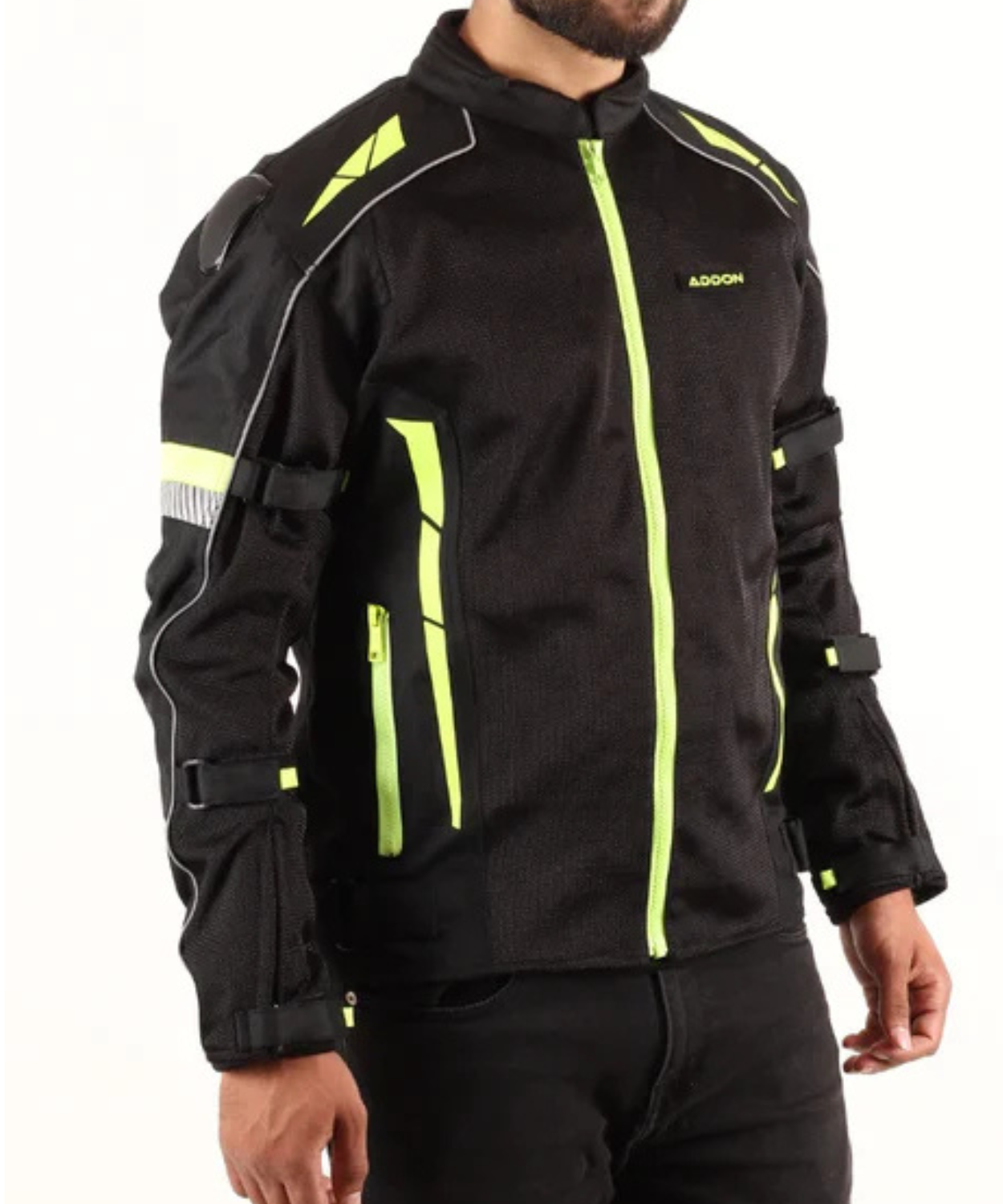 Lone Ranger Addon Pro Riding Jacket - Black Neon Green