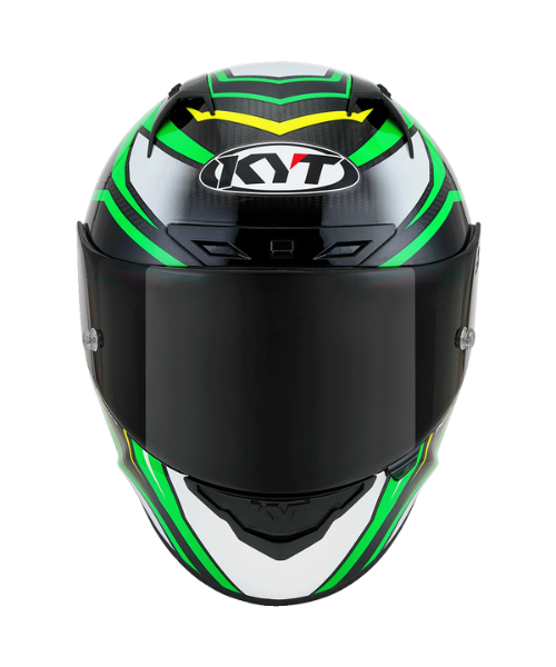 KYT NZ Race Carbon Stride Helmet - Green Fluo - KYT Helmets