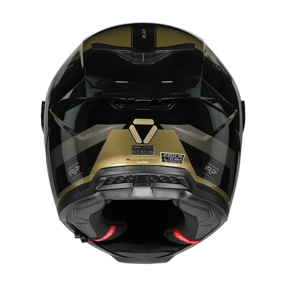 Korda Icon NYX Helmet - Gloss Black Gold