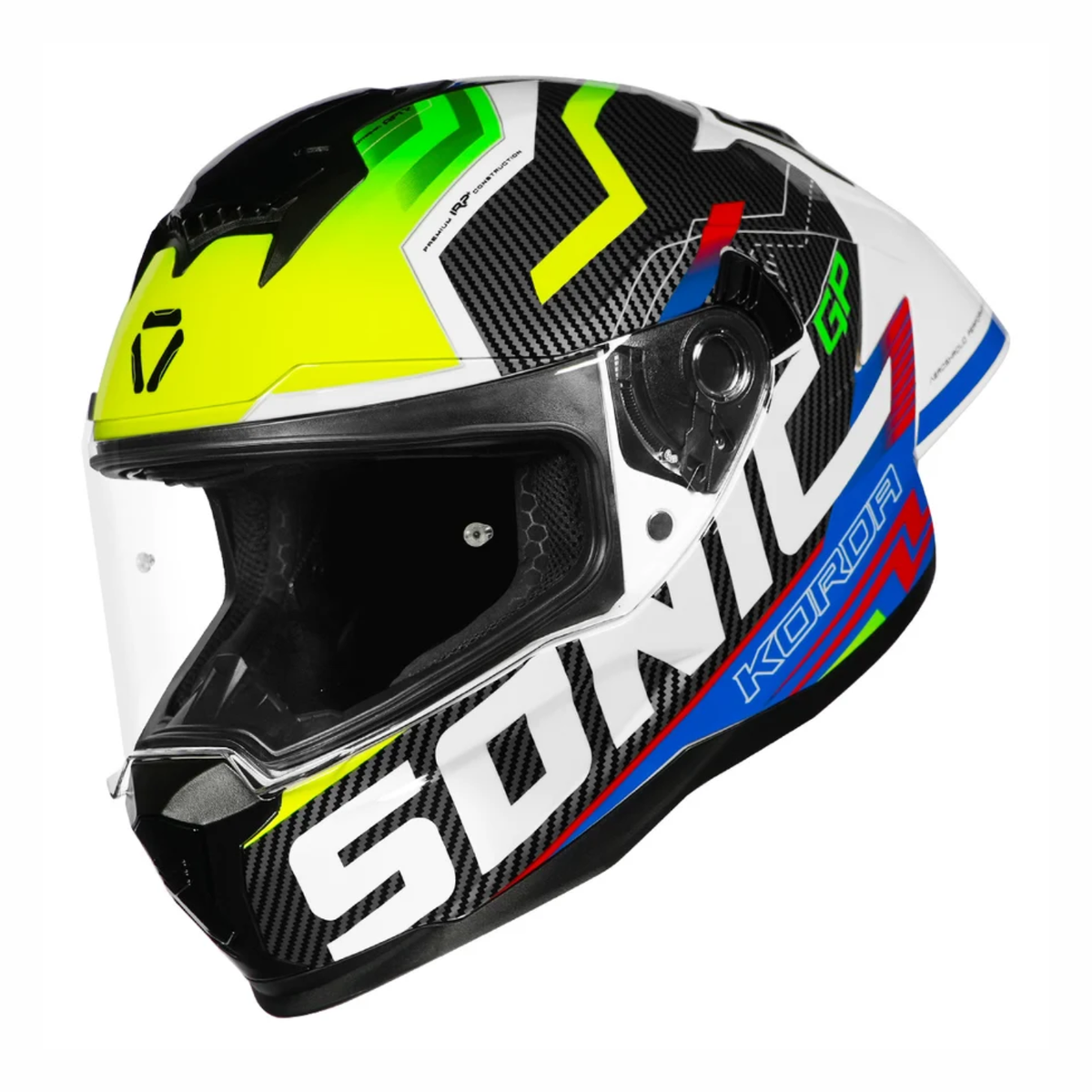 Korda Sonic GP SPI-D Helmet - Gloss Fluorescent Yellow