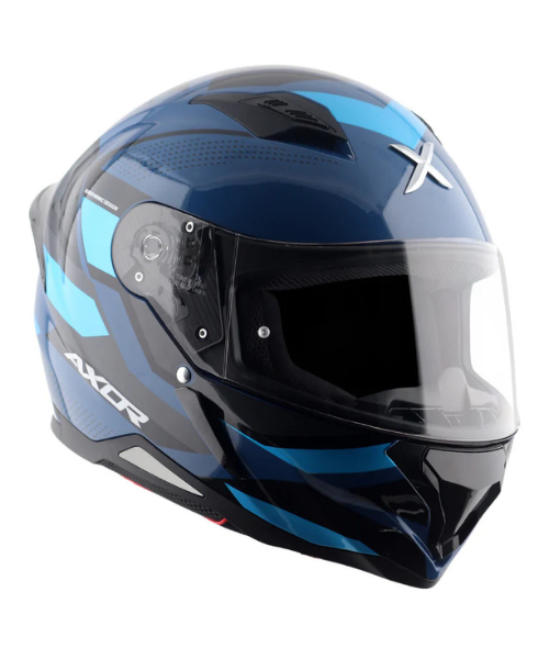 Axor Hunter Cornet Helmet - Gloss Dark Blue Black