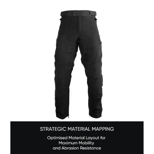 Rynox Outlander Pro CE Certified Class AA Riding Pant - Black