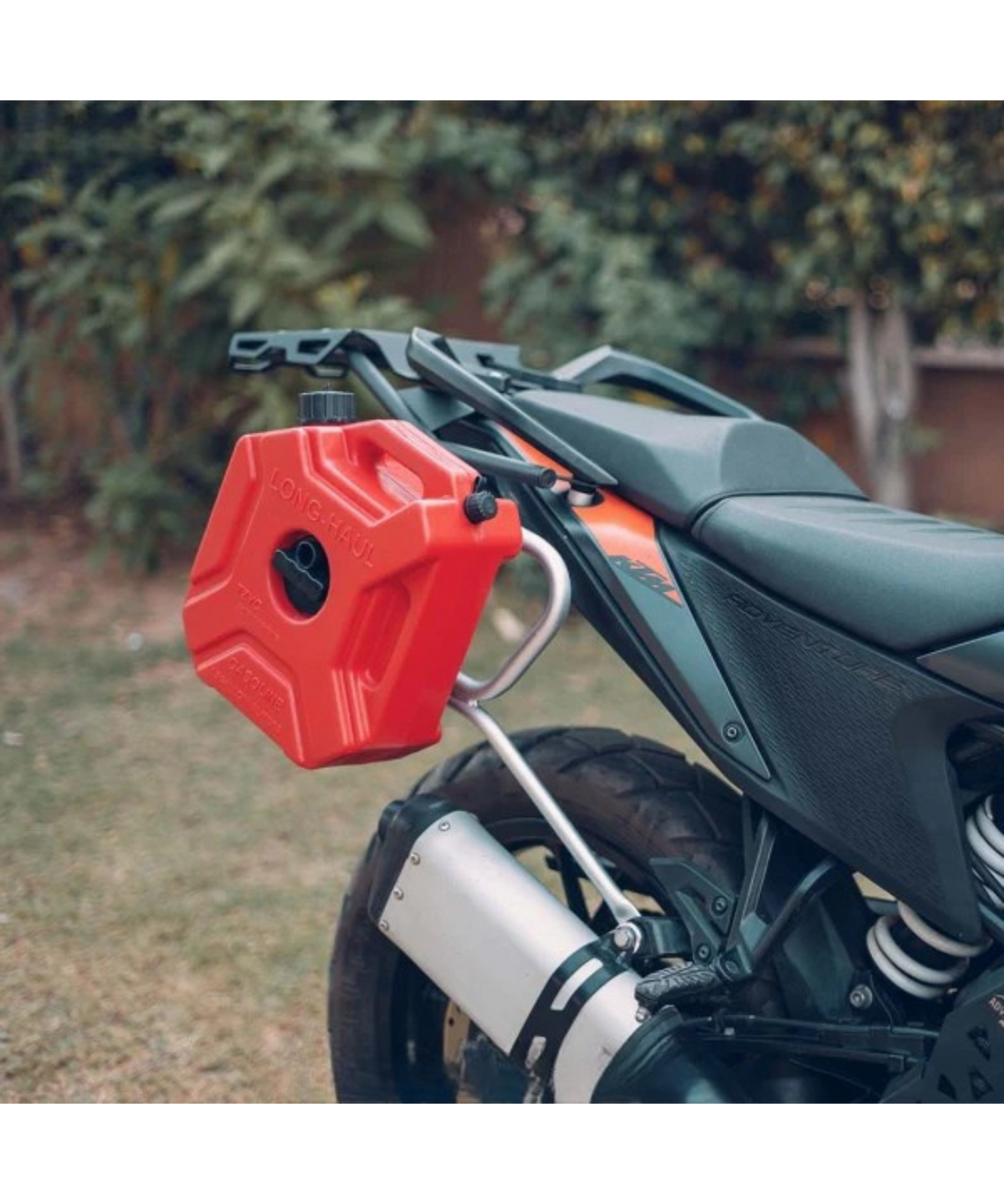 Zana KTM ADV 250/390/390X (2025) Saddle Stay with Jerry Can Mount - Silver - ZI-8124 - Zana