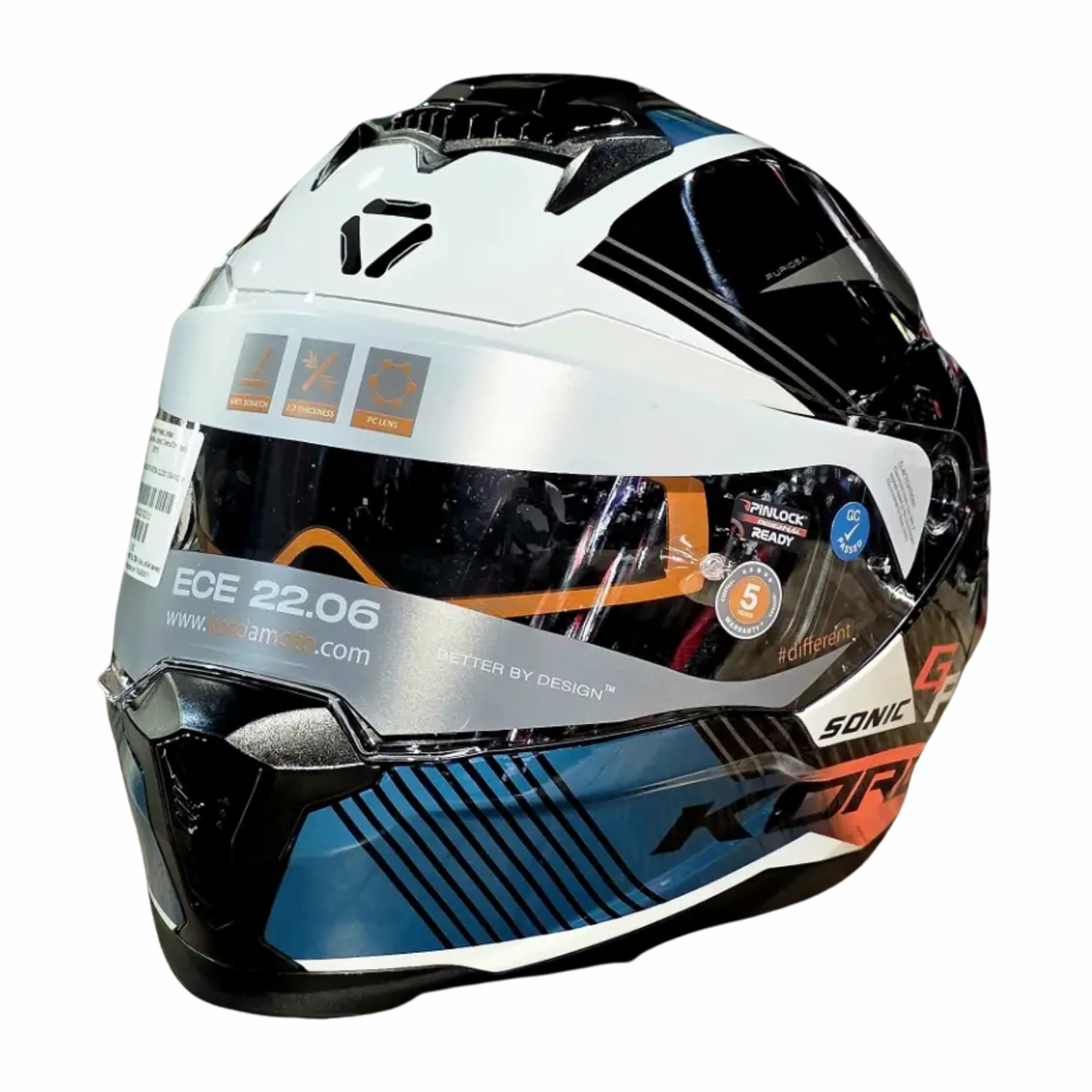Korda Sonic Furiosa Helmet - Gloss Orange