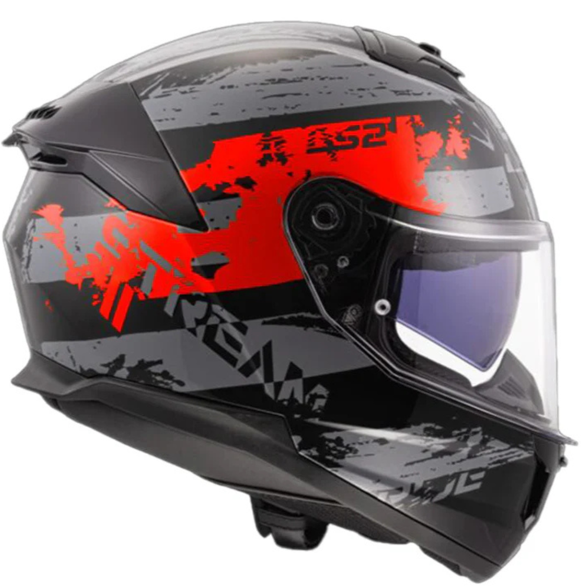 LS2 FF320 Stream II Noisy Helmet - Black Red - LS2