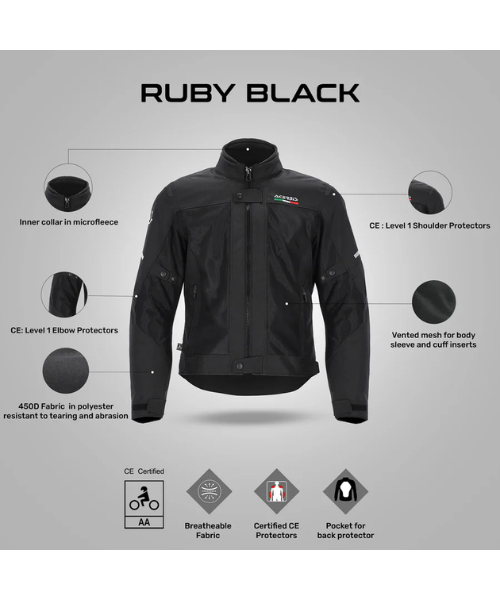 Acerbis Ruby Riding Jacket - Black