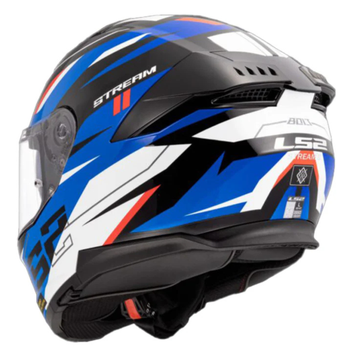 LS2 FF320 Stream II Bolt Helmet - Gloss Red Blue - LS2