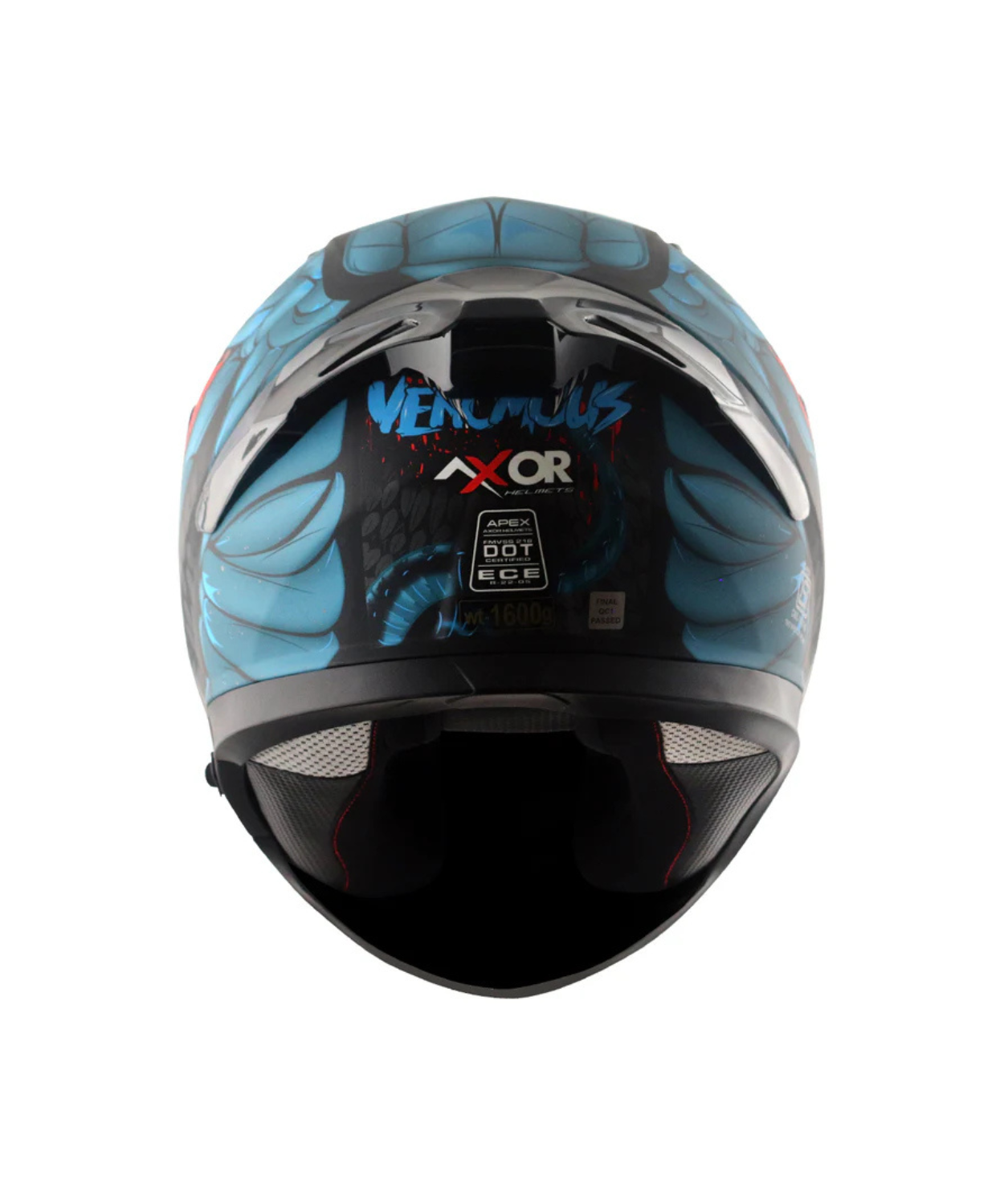 Axor Apex Venomous D/V Helmet - Dull Black Matt Blue