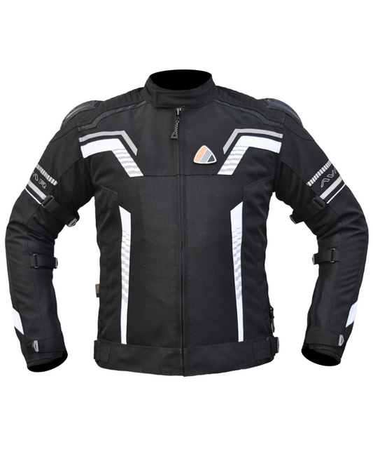 Bison ProGear Avatar V.2 Riding Jacket - Black White