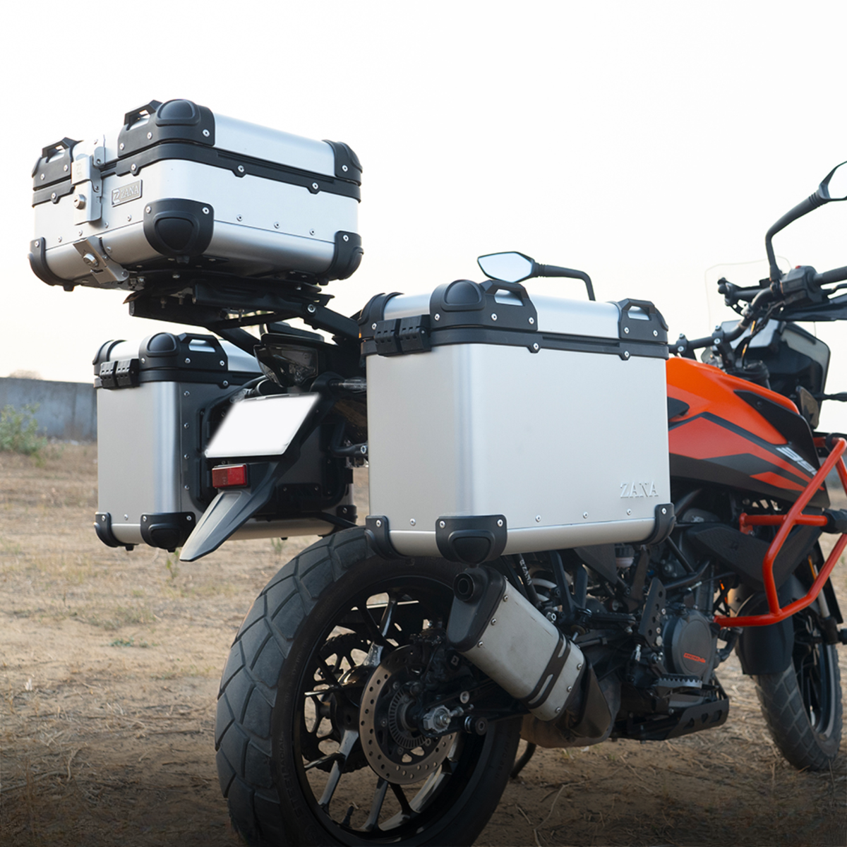 Zana KTM ADV 250/390 (2025) Aluminium R-Flat Pannier 36L - Silver - ZI-8491-RS - Zana
