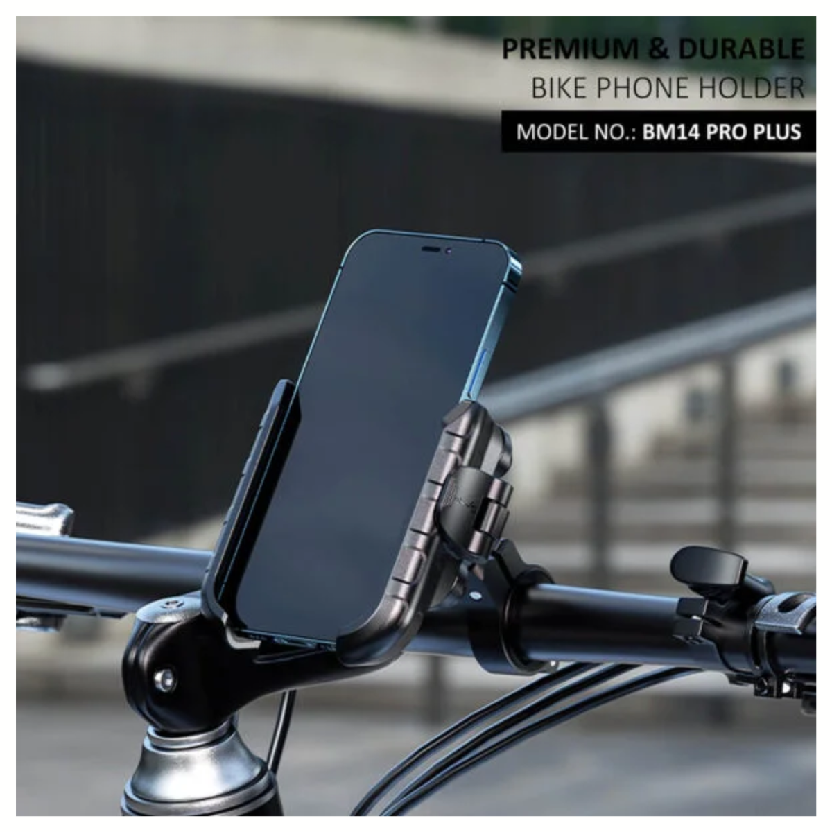 BOBO BM14 PRO PLUS Quick Release with PRO PLUS Vibration Damper Enhanced BM4 PRO PLUS Bike Cycle Phone Holder