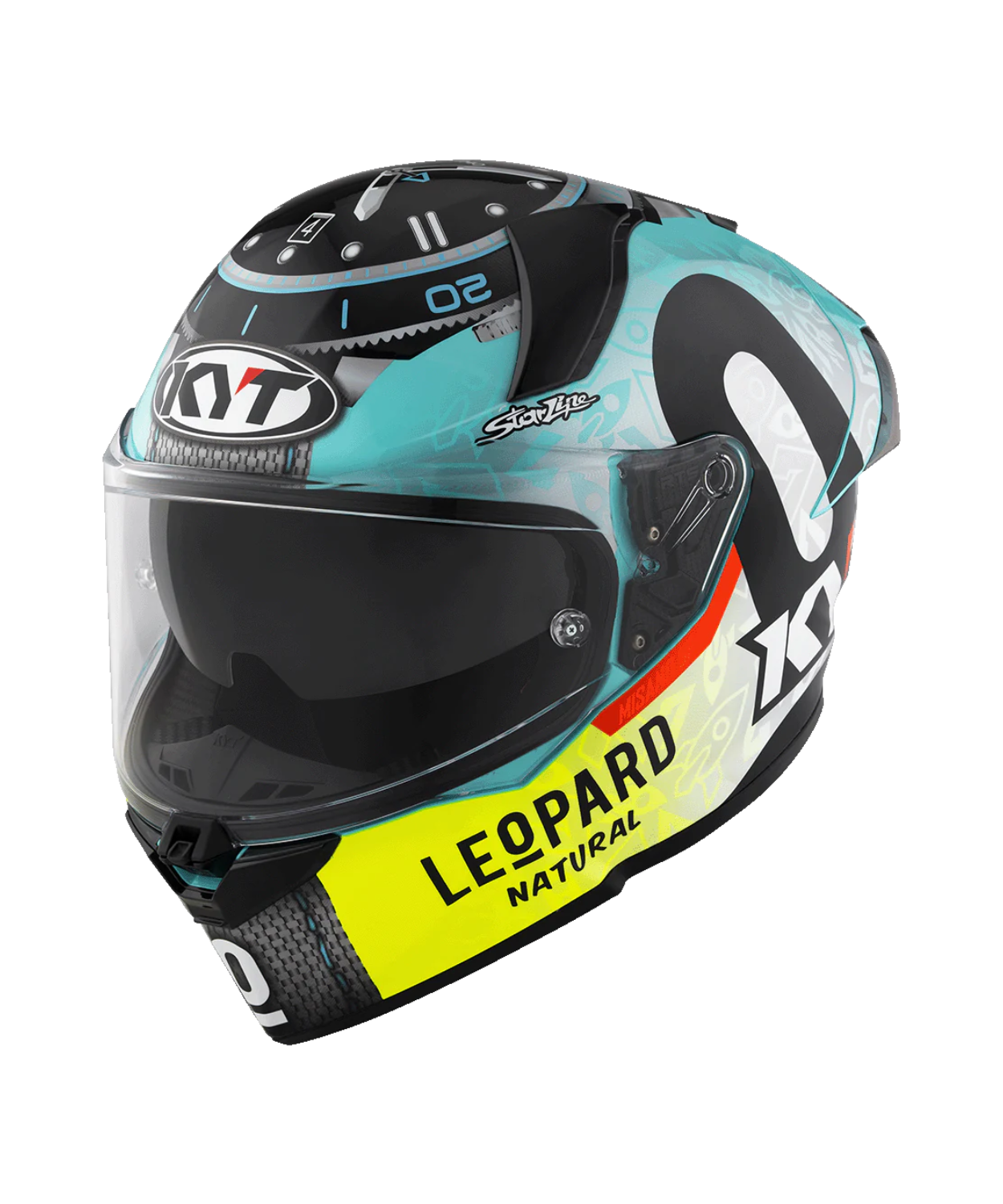 KYT R2R Pro Foggia Misano 2022 Replica Helmet - Gloss Yellow Blue Grey