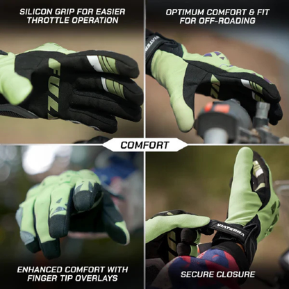Viaterra Roost V2 Offroad Motorcycle Gloves - Cactus