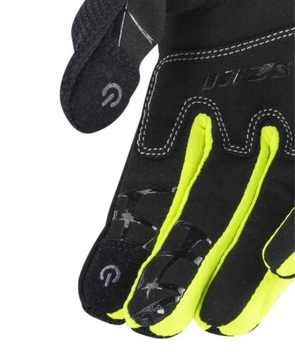 LS2 Dart 2 Riding Gloves - Black Hi-Viz Yellow