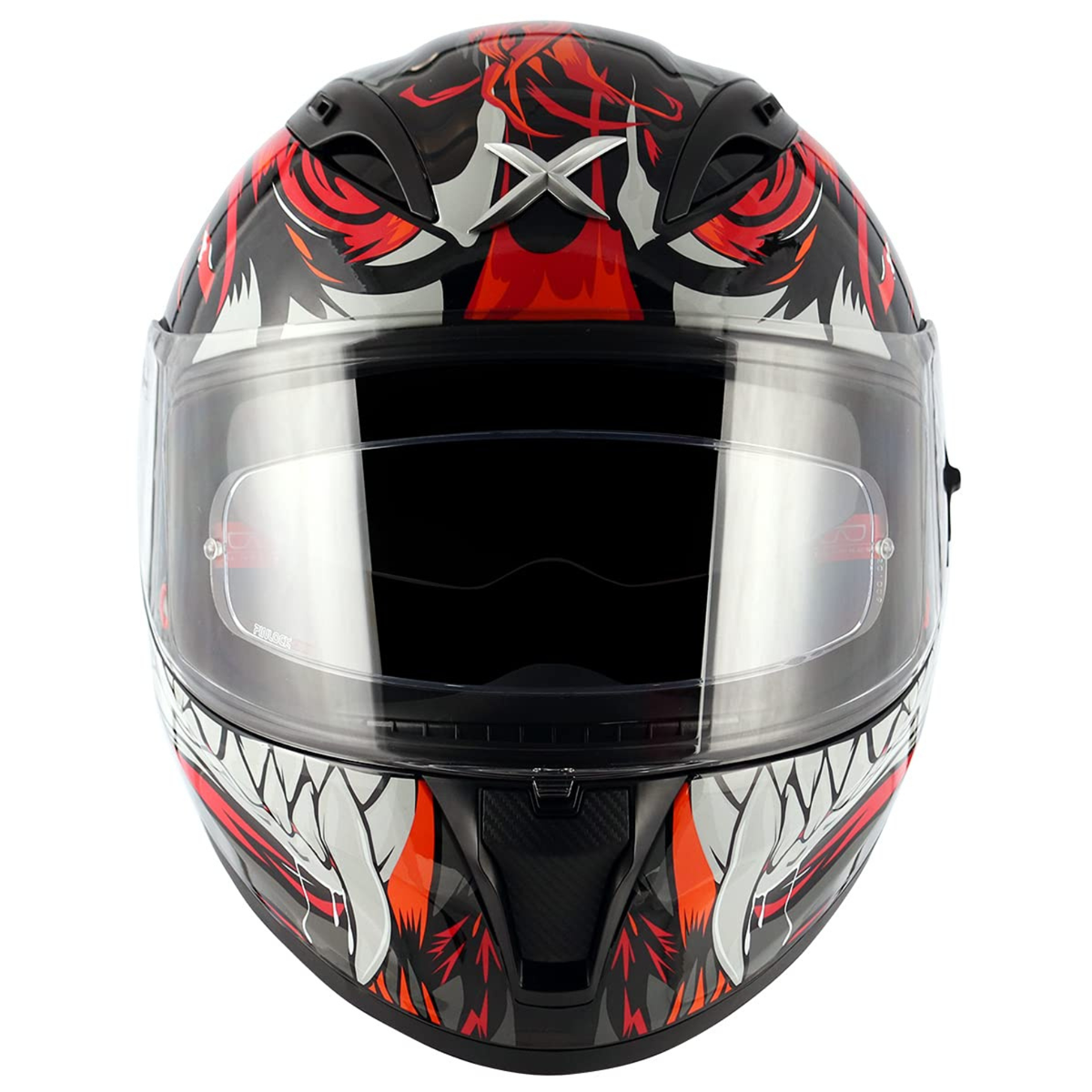 AXOR Street Okami Helmet Black Red - AXOR