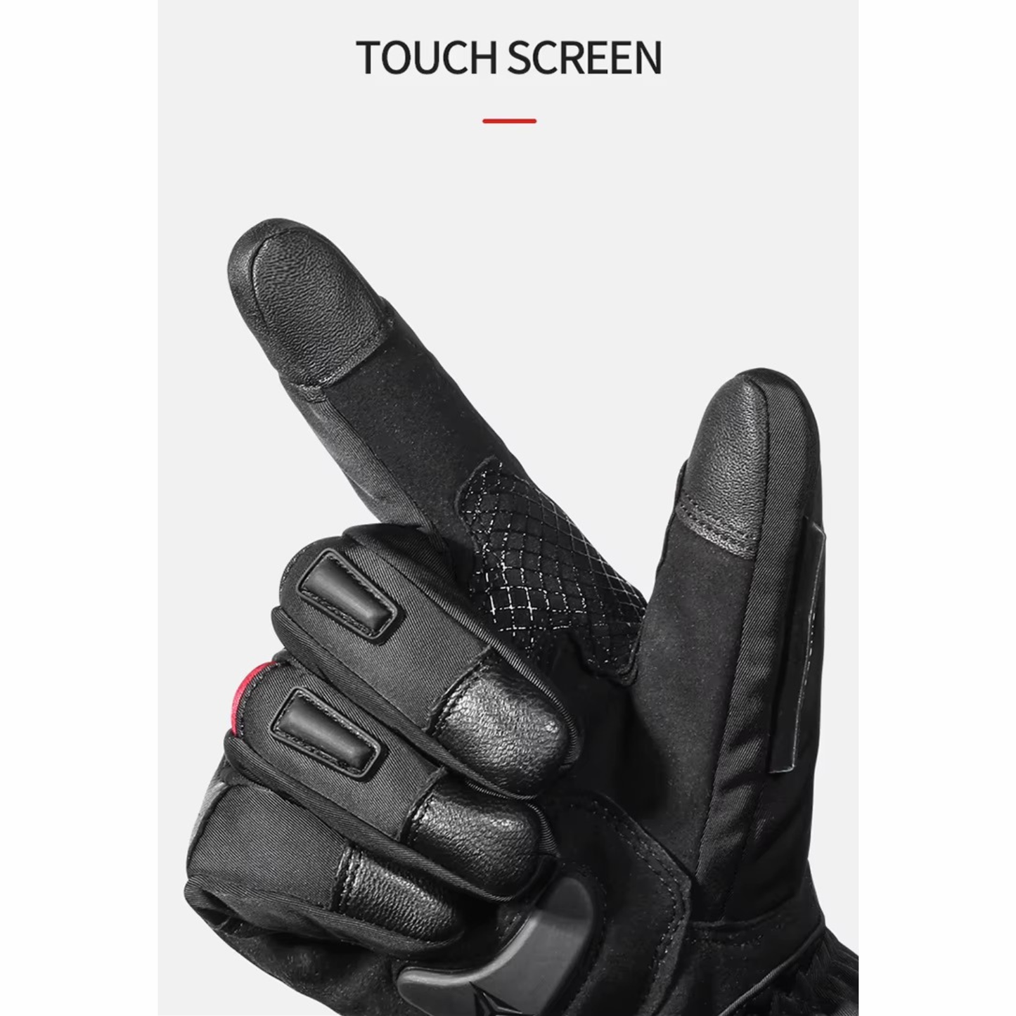 Motowolf Winter Motorcycle Gloves - MDL0318 - Black Red
