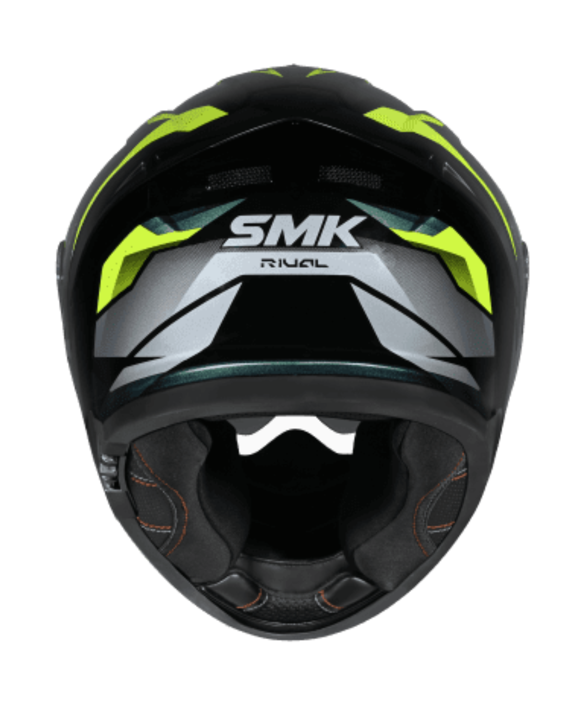 SMK Typhoon Rival GRPS MA254C Full Face Helmet - Matt Black Blue Yellow - SMK