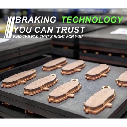 Crank1 Fully Sintered H2 Series Brake Pads for Triumph T100 Air Cooled