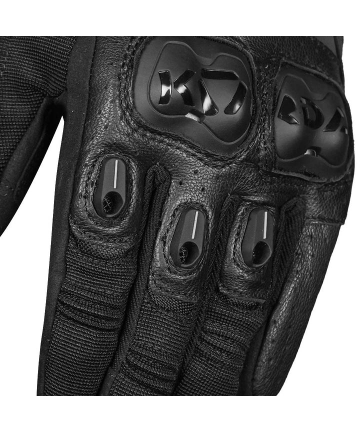 Korda Hybrid Riding Gloves with D3O - Black Red