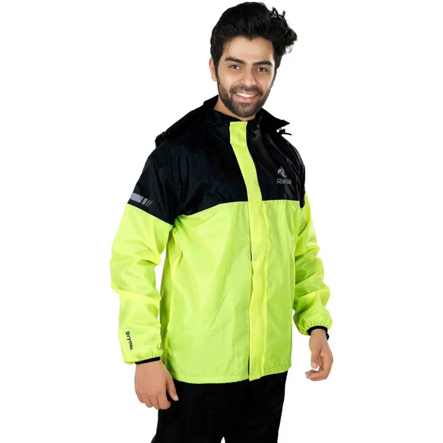 Raida Drymax 15K Rain Jacket - Hiviz Black