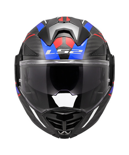 LS2 FF901 Advant X Carbon Fiber Future II Helmet (ECE 22.06) - Gloss Black Blue Red