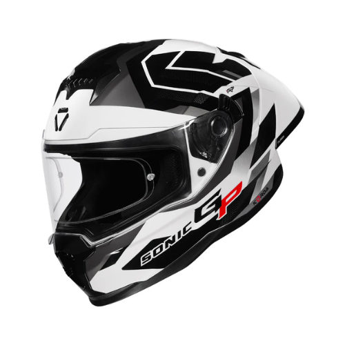 Korda Sonic GP Flash Helmet - White Black