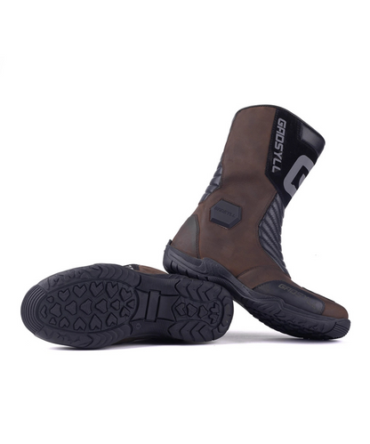 Gadsyll G-STAR 11 V2 Water Resistant Motorcycle Riding Boots - Brown