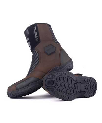Gadsyll G-STAR 9 V2 Water Resistant Motorcycle Riding Boots - Brown