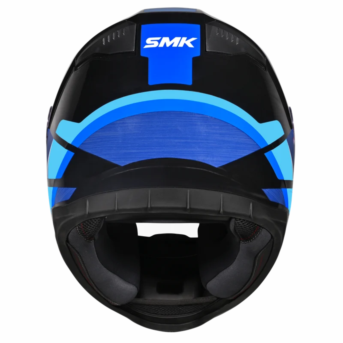 SMK Bionic Adult Kore GL251 Helmet - Gloss Black Blue - SMK