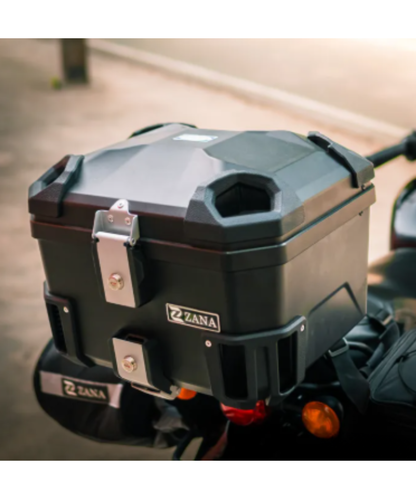 Zana Nomada Plastic Top Box 45L with Backrest - Black - ZI-TB-022