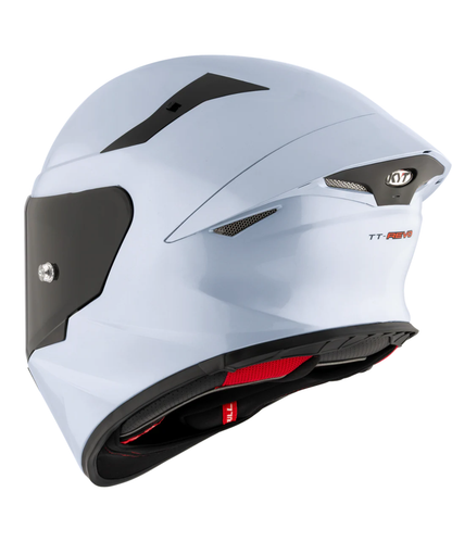 KYT TT-Revo Plain Helmet - Gloss Sea Blue