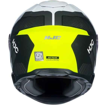 HJC I71 Viz MC3H Helmet - Grey & Fluorescent Green