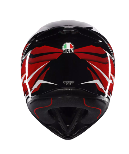 AGV K1 S Lion 035 Helmet - Gloss Black Red White
