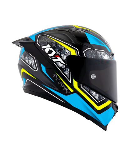 KYT Striker #01 Helmet - Gloss Black Blue